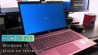 How to Fix WINDOWS 10 stuck on restarting screen LAPTOP [upl. by Juetta]