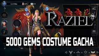 RAZIEL  5000 Gems Gacha Costume [upl. by Naamana]