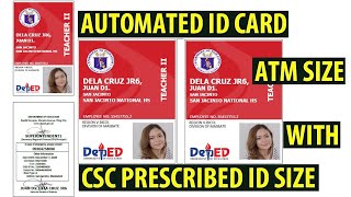 AUTOMATED ID quotATM SIZEquot with quot CSC PRESCRIBED ID SIZEquot [upl. by Antonia522]