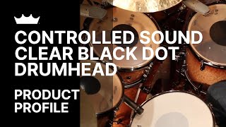 Controlled Sound Clear Black Dot Drumhead  Remo [upl. by Forester]