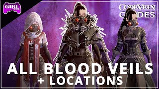 Code Vein  All Blood Veils Showcase and Locations Guide [upl. by Olegnad579]