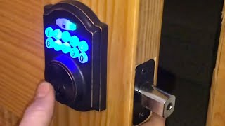 “changing” CODE on defiant electronic deadbolt passcode programming door lock keyless entry [upl. by Seadon]