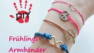 DIY Armband Inspirationen Knüpftechnik für Verschlüsse [upl. by Malchus366]