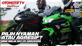 Kawasaki New Ninja 250 VS Honda CBR250RR  Komparasi  GridOto [upl. by Enimrac]