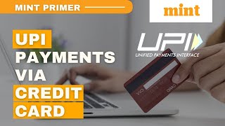 How to make UPI payments via credit card  Mint Primer [upl. by Arodoet]