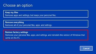 Windows 10  Restoring Your Computer with Reset This PC Remove Everything Option Tutorial [upl. by Amles]