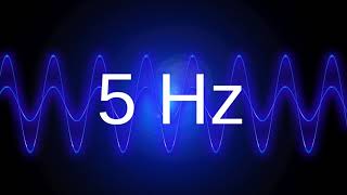 5 Hz clean pure sine wave BASS TEST TONE frequency [upl. by Leeland161]