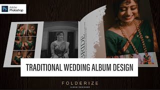 traditional wedding album design l weddingalbum folderizealbum albumdesign [upl. by Naivart145]