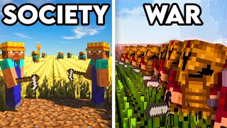 100 Players Simulate Civilization in Minecraft [upl. by Martella]