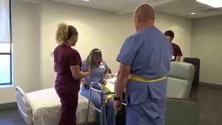 Physical Therapy Transfer Training  How To Transfer From Wheelchair To Bed [upl. by Kristo]