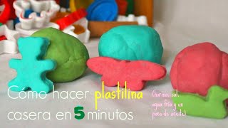 PLASTILINA CASERA en 5 minutos SIN COCCIÓN Biodegradable  Trucos de Familia [upl. by Garry885]