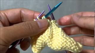 How to knit basic cables C4B 4 Stitches Cable Back [upl. by Loring]