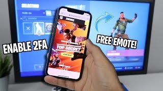 How to ENABLE 2FA FORTNITE EASY METHOD FREE EMOTE [upl. by Cordelie772]