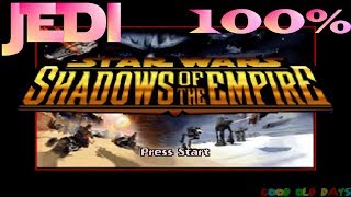 Star Wars Shadows of the Empire 100 JEDI Difficulty N64 [upl. by Aisiram58]