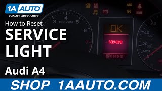 How to Reset Service Light 0409 Audi A4 [upl. by Eusoj790]