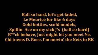 JayZ ft Kanye West  Niggas In Paris LYRICS ON SCREEN HD [upl. by Grimes]