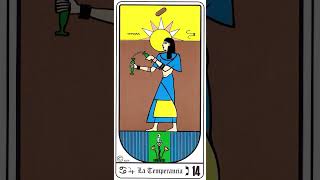 Tarot Egipcio  Arcano 14  La Temperancia  Significado  AUDIOAYUDA [upl. by Htenywg]