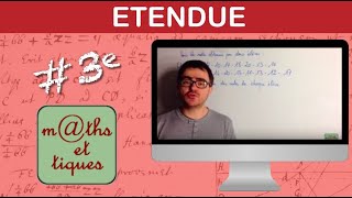 Calculer une étendue  Troisième [upl. by Eybbob]