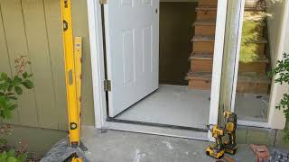 Jeld Wen Front Door Installation  Really crappy products and craftsmanship PART 1 [upl. by Nawrocki]