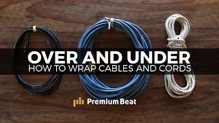 How to Wrap Cables and Cords  PremiumBeatcom [upl. by Kamillah]