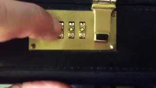 Changing a briefcase combination lock [upl. by Norud]