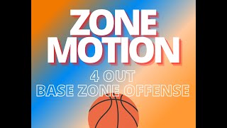 Zone Motion  4 Out Base Zone Offense [upl. by Yttik]