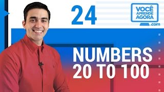 Numeros em ingles 20 a 100  English numbers 20 to 100 [upl. by Queridas]