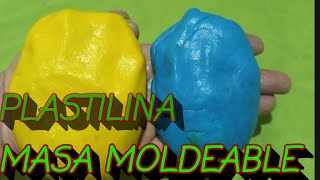 como hacer  PLASTILINA CASERA FACIL  expeeimento [upl. by Holton]