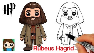 How to Draw Hagrid  Harry Potter [upl. by Clauddetta]