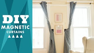 DIY Magnetic Curtain Holdbacks  HGTV Handmade [upl. by Miller]