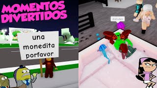 BROOKHAVEN MOMENTOS DIVERTIDOS VESTIDOS DE CUCARACHAS PARTE 2 ROBLOX [upl. by Sadinoel]