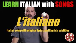 Italian Song quotLitalianoquot with lyrics English translation and explanations [upl. by Annaik]