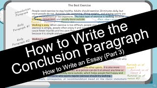 How to Write an Essay Conclusion Paragraph with Worksheet [upl. by Wira]