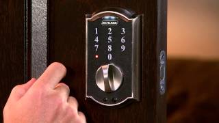 How To Program Your Schlage Touch™ Keyless Touchscreen Deadbolt [upl. by Ramirol590]