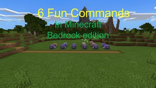 6 Fun commands you can do in Minecraft Bedrock edition [upl. by Palua]