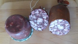 Roter Preßkopf Wurstherstellung Wurst Rezepte [upl. by Liamaj]