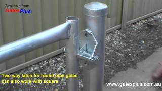 Gate Latch 2 way for round pipe and square [upl. by Joost]