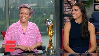 Megan Rapinoe Alex Morgan on USWNT winning World Cup fight for equal pay  2019 Women’s World Cup [upl. by Mindi]