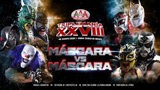 UNA MÁSCARA CAERÁ en TRIPLEMANÍA XXVIII  Lucha Libre AAA Worldwide [upl. by Tucker]