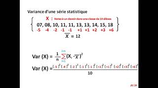 Moyenne variance et écart type Terminale S [upl. by Elka]