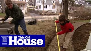 How to Build a Flagstone Walkway  This Old House [upl. by Hutchins586]