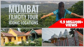 Mumbai FILMCITY Tour  Famous Locations  Film and Serial shoots English Subtitles [upl. by Kcirdek]