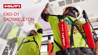 Hilti wearable exoskeleton for construction EXOO1 [upl. by Rednirah557]