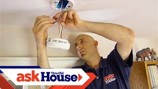 How to Install Smoke and Carbon Monoxide Detectors  Ask This Old House [upl. by Amadus]