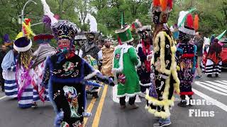 Chinelos de Morelos en el Desfile 5 de Mayo New York CityCinco de Mayo Parade NYC [upl. by Ardnasac]