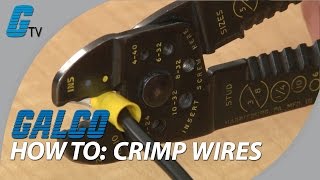 How to Crimp Wires  Basic Tips on Crimping  Galco [upl. by Essile]