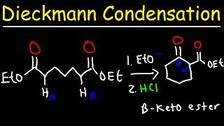 Dieckmann Condensation Reaction Mechanism [upl. by Eahsram]