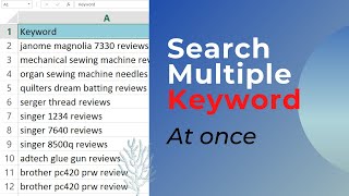 How to Search Multiple Keywords in Google At Once [upl. by Adyam]