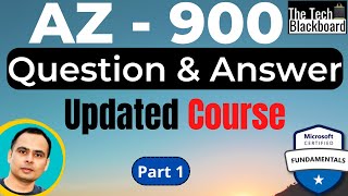 AZ 900 Dumps  AZ900 Real Exam Questions  Updated course post may 2022  Part 1 [upl. by Aiht]