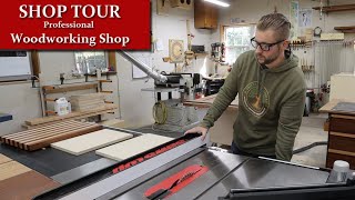 Shop Tour  Work Flow in a Professional Woodworking Shop [upl. by Aurore]